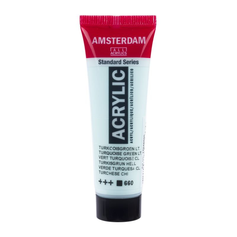 67967-1 ΑΚΡΥΛΙΚΟ AMSTERDAM 20ml 660 Turquoise Green Light (ΣΥΣ-3ΤΕΜ) - Image 1