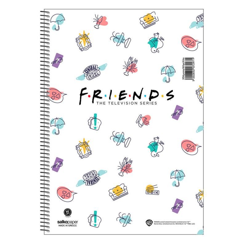 ΤΕΤΡΑΔΙΟ ΣΠΙΡΑΛ "FRIENDS CENTRAL PERK" 21x29/180ΣΕΛ-3 ΘΕΜΑΤΑ