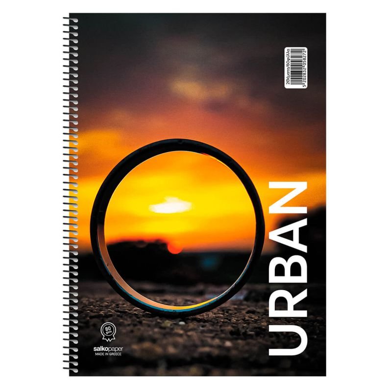 ΤΕΤΡΑΔΙΟ ΣΠΙΡΑΛ "URBAN" 21x29/180ΣΕΛ-3 ΘΕΜΑΤΑ