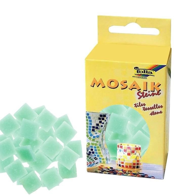 ΨΗΦΙΔΕΣ ΜΩΣΑΪΚΑ ΠΛΑΚΑΚΙΑ 200gr 300τεμ 10X10MM ΑΝΟΙΧΤΟ ΠΡΑΣΙΝΟ