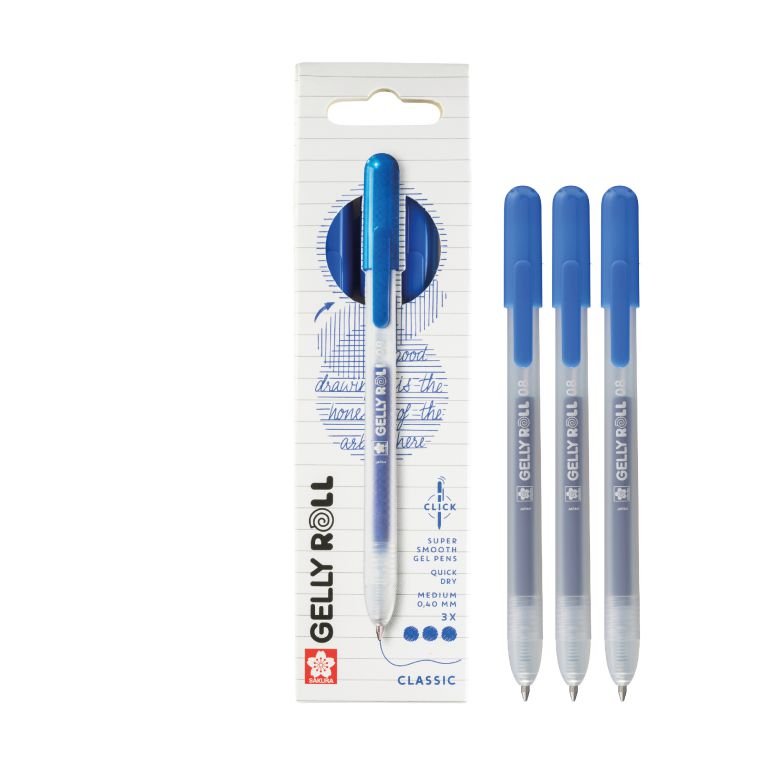 ΜΑΡΚΑΔΟΡΟΙ GELLY ROLL CLASSIC SET 3 BLUE