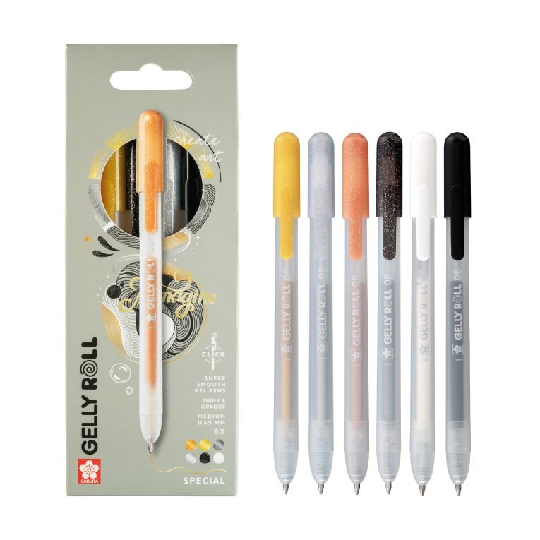 68315-1 ΜΑΡΚΑΔΟΡΟΙ GELLY ROLL SOECIAL MIX SET 6 - Image 1