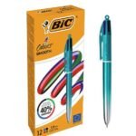 ΣΤΥΛΟ BIC SMOOTH B12 ΤΥΡΚΟΥΑΖ 1.0mm 4 ΧΡΩΜΑΤΩΝ (ΣΥΣΚ-12TEM)