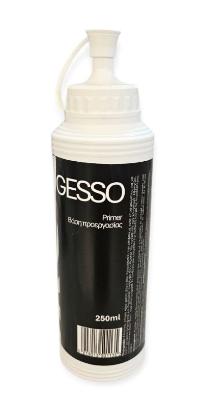 68753-1 ΑΣΤΑΡΙ GESSO 250ML ΛΕΥΚΟ ΥΠΟΣΤΡΩΜΑ ΖΩΓΡΑΦΙΚΗΣ - Image 1