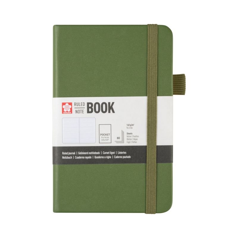 ΜΠΛΟΚ 9x14 Pine Needle ΡΙΓΕ ΜΕ ΛΑΣΤΙΧΟ SAKURA 80 ΦΥΛΛΑ