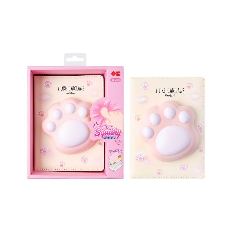 68952-1 ΣΗΜΕΙΩΜΑΤΑΡΙΟ SQUISHY "CAT PAW" - Image 1