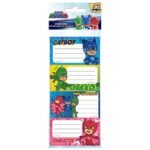 ΕΤΙΚΕΤΕΣ ΑΥΤΟΚΟΛΛΗΤΕΣ "PJ MASKS" 20 ΤΕΜΑΧΙΑ ΣΕ 5 ΦΥΛΛΑ
