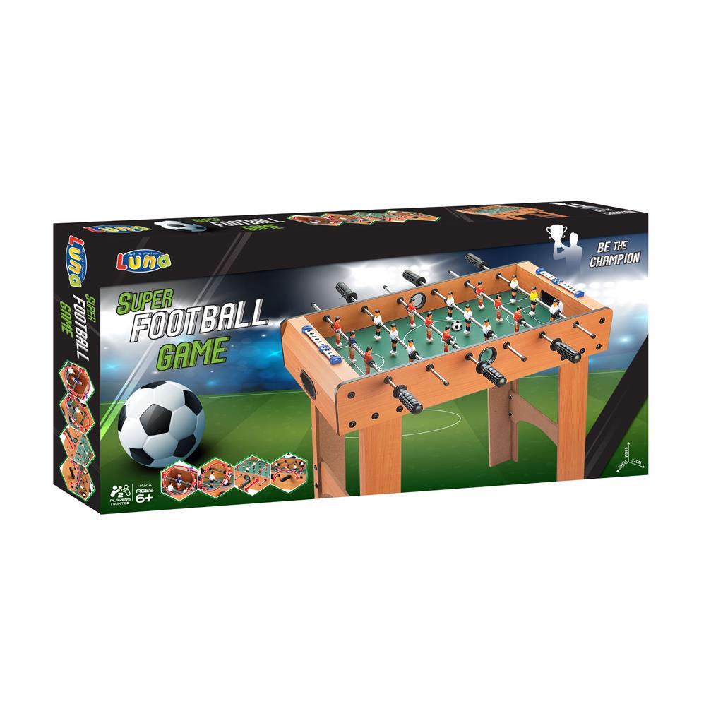 69891-1 ΠΟΔΟΣΦΑΙΡΑΚΙ ΞΥΛΙΝΟ ΕΠΙΔΑΠΕΔΙΟ LUNA TOYS - Image 1