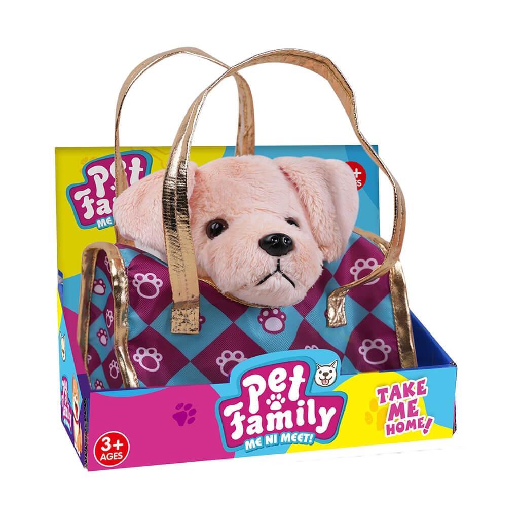 69895-1 ΛΟΥΤΡΙΝΟ ΣΚΥΛΑΚΙ ΣΕ ΤΣΑΝΤΑ 20cm LUNA TOYS - Image 1