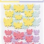 STIICKERS ΑΦΡΩΔΕΣ GLITTER ΠΕΤΑΛΟΥΔΕΣ 40 PCS  ΔΙΑΦΟΡΑ ΧΡΩΜΑΤΑ