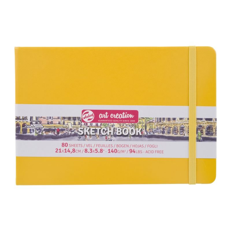 ΜΠΛΟΚ ΣΧΕΔΙΟΥ 15x21 Yellow ΠΛΑΓΙΟ ΜΕ ΛΑΣΤΙΧΟ ART CREATION 140g 80 ΦΥΛΛΑ