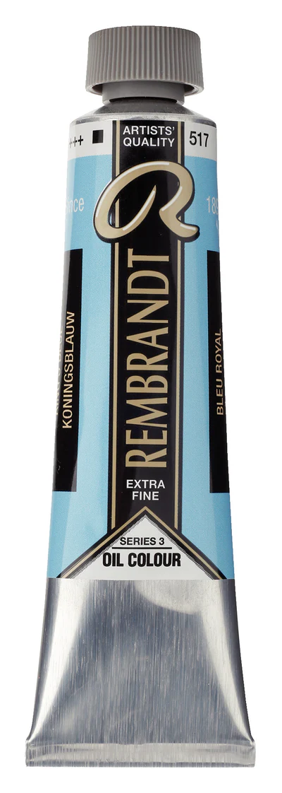 22512 ΛΑΔΙΑ REMBRANDT 40ml S3 Νο 517 King's Blue - Image 1