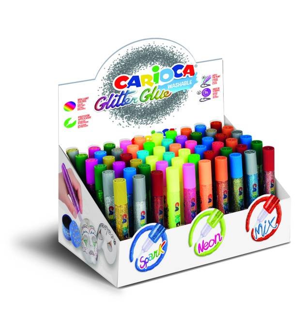 23609-1 ΚΟΛΛΑ GLITTER 10.5ML CARIOCA (ΣΥΣΚ-60ΤΕΜ) - Image 1