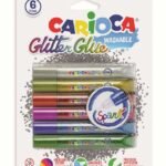 ΚΟΛΛΑ GLITTER 10.5ML 6TEM CARIOCA