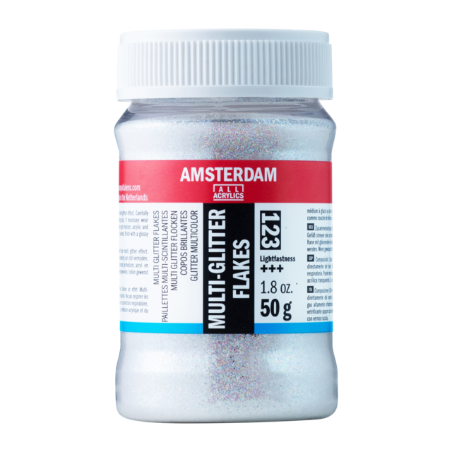 24025 ΝΙΦΑΔΕΣ GLITTER AMSTERDAM 50g ΑΣΗΜΙ - Image 1