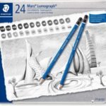 ΣΕΤ ΜΟΛΥΒΙΑ ΣΧΕΔΙΟΥ ΣΕ ΜΕΤΑΛΙΚΗ ΚΑΣΕΤΙΝΑ MARS LUMOGRAPH 24TEM