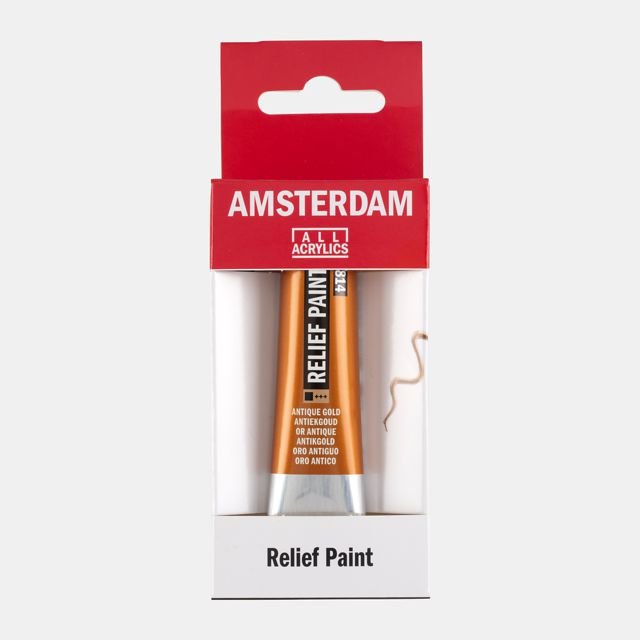 58097-1 ΠΕΡΙΓΡΑΜΜΑ AMSTERDAM RELIEF 20ml 814 Antique Gold (ΣΥΣΚ-4) - Image 1