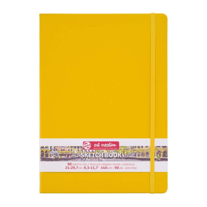 ΜΠΛΟΚ ΣΧΕΔΙΟΥ 21x30 Golden Yellow ΜΕ ΛΑΣΤΙΧΟ ART CREATION 140g 80 ΦΥΛΛΑ