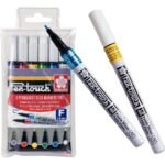 ΜΑΡΚΑΔΟΡΟΙ SAKURA ΣΕΤ 6ΤΕΜ PEN-TOUCH FINE