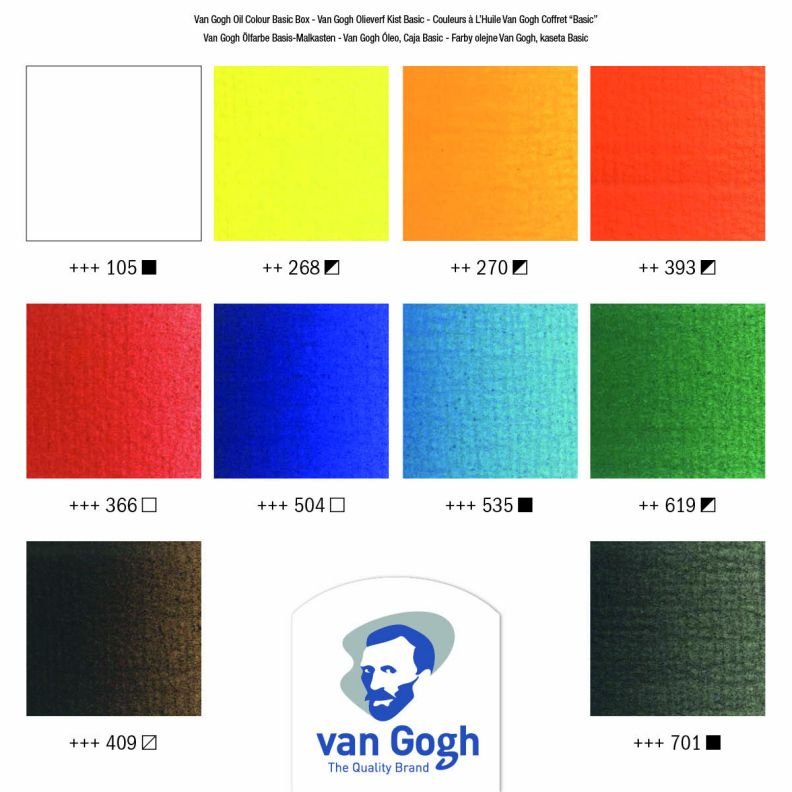 ΣΕΤ ΛΑΔΙΑ VAN GOGH ΣΕ ΞΥΛΙΝΗ ΚΑΣΕΤΙΝΑ 10x40ml BASIC BOX