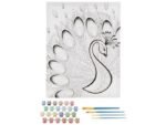 ΚΑΜΒΑΣ ΖΩΓΡΑΦΙΚΗΣ ΜΕ ΑΡΙΘΜΗΣΗ PEACOCK-ΠΑΓΩΝΙ 40x50cm - Image 2