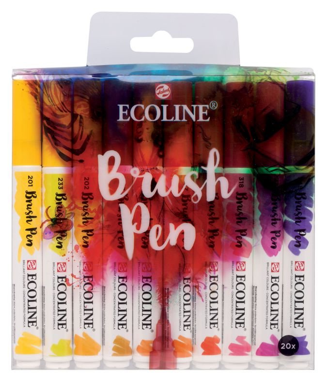 ΣΕΤ ECOLINE ROYAL BRUSHPEN 20ΤΕΜ TALENS