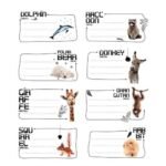 ΕΤΙΚΕΤΕΣ ΣΧΟΛΙΚΕΣ CUTIES ANIMALS  4,5Χ8 16ΤΕΜ/ΠΑΚ.