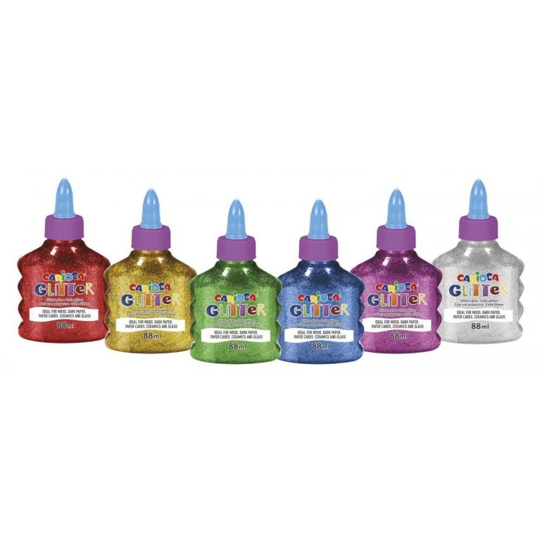 62400-1 ΚΟΛΛΑ GLITTER SPARK 88ML 6ΧΡΩΜΑΤΑ CARIOCA (ΣΥΣΚ-12ΤΕΜ) - Image 1