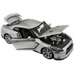 BBURAGO  ΜΕΤΑΛΛΙΚΟ ΚΛΙΜΑΚΑ 1:18  2009 NISSAN SKYLINE GT-R R35 1:18 ΑΣΗΜΙ - Image 2
