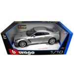 BBURAGO  ΜΕΤΑΛΛΙΚΟ ΚΛΙΜΑΚΑ 1:18  2009 NISSAN SKYLINE GT-R R35 1:18 ΑΣΗΜΙ - Image 3
