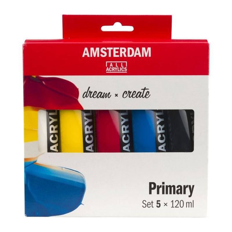 65102-1 ΣΕΤ ΑΚΡΥΛΙΚΑ AMSTERDAM 5x120ml Primary set - Image 1
