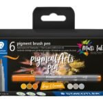 ΣΕΤ ΜΑΡΚΑΔΟΡΟΙ PIGMENT BRUSH PENS GREYS&CARAMELS 6 ΧΡΩΜΑΤΑ