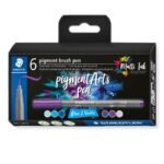 ΣΕΤ ΜΑΡΚΑΔΟΡΟΙ PIGMENT BRUSH PEN BLUES&VIOLETS 6 ΧΡΩΜΑΤΑ