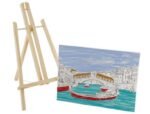 ΚΑΜΒΑΣ ΠΡΟΣΧΕΔΙΑΣΜΕΝΟΣ 30Χ22,5CM ME ΞΥΛΙΝΟ ΚΑΒΑΛΕΤΟ 4 ΣΧΕΔΙΑ - Image 2