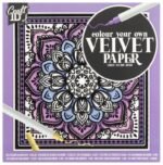 COLOURING PAPER VELVET 18X18CM 5ΦΥΛΛΑ 2 ΣΧΕΔΙΑ - Image 2