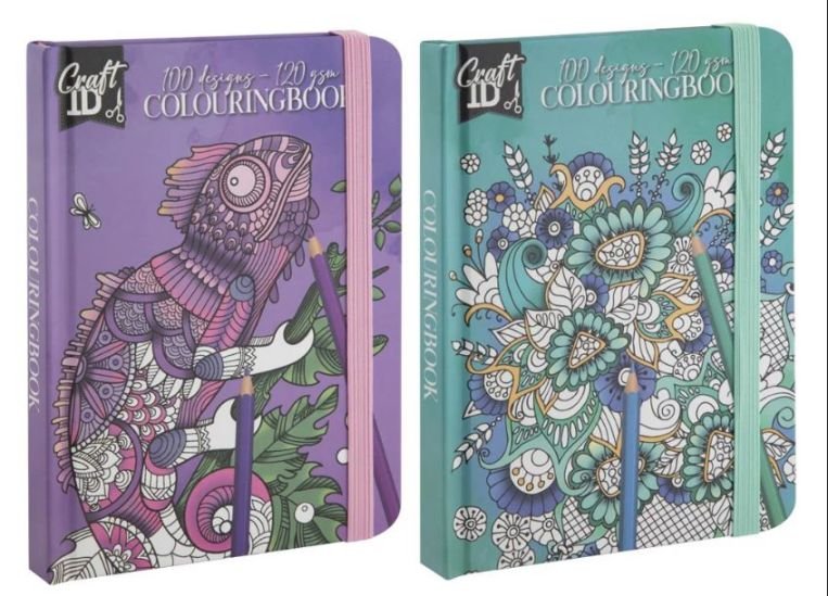 66280-1 COLOURING BOOK ΜΕ ΣΚΛΗΡΟ ΕΞΩΦΥΛΛΟ Α6 50 ΦΥΛΛΑ 2 ΣΧΕΔΙΑ - Image 1