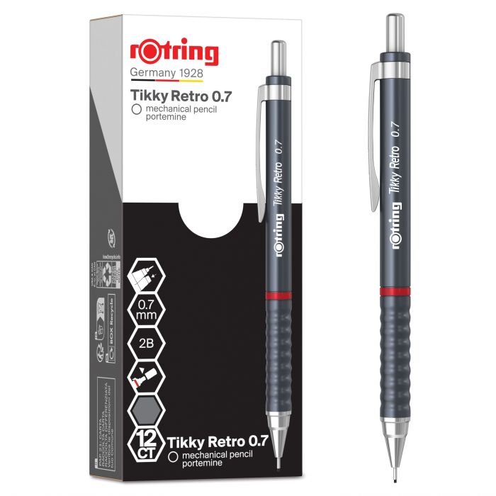 ΜΗΧΑΝΙΚΟ ΜΟΛΥΒΙ RETRO 0.7 GREY ROTRING