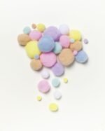 ΠΟΜΠΟΜ PASTEL ΔΙΑΦΟΡΑ ΜΕΓΕΘΗ 30ΤΕΜ FOLIA - Image 2