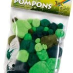 ΠΟΜΠΟΜ COLOUR TONE MIX GREEN ΔΙΑΦΟΡΑ ΜΕΓΕΘΗ 30ΤΕΜ FOLIA