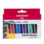 ΣΕΤ ΑΚΡΥΛΙΚΑ AMSTERDAM 6x20ml Colorful Metallic