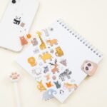 ΑΥΤΟΚΟΛΛΗΤΑ MESHU "CUTE ANIMALS" 10x22cm 37 stickers