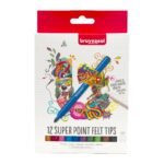 ΣΕΤ ΜΑΡΚΑΔΟΡΟΙ BRUYNZEEL SUPER POINT FELT TIP 12ΤΕΜ