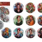 ΣΕΤ 10 PINS - Mix, F. Kahlo