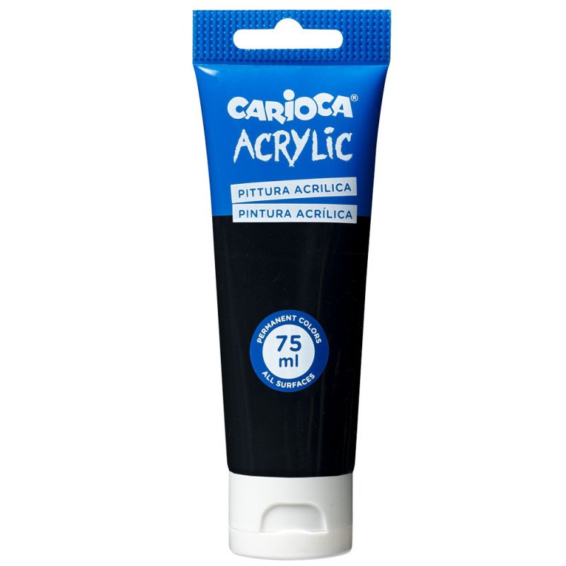 69835-1 ΑΚΡΥΛΙΚΑ CARIOCA 75ML BLACK - Image 1