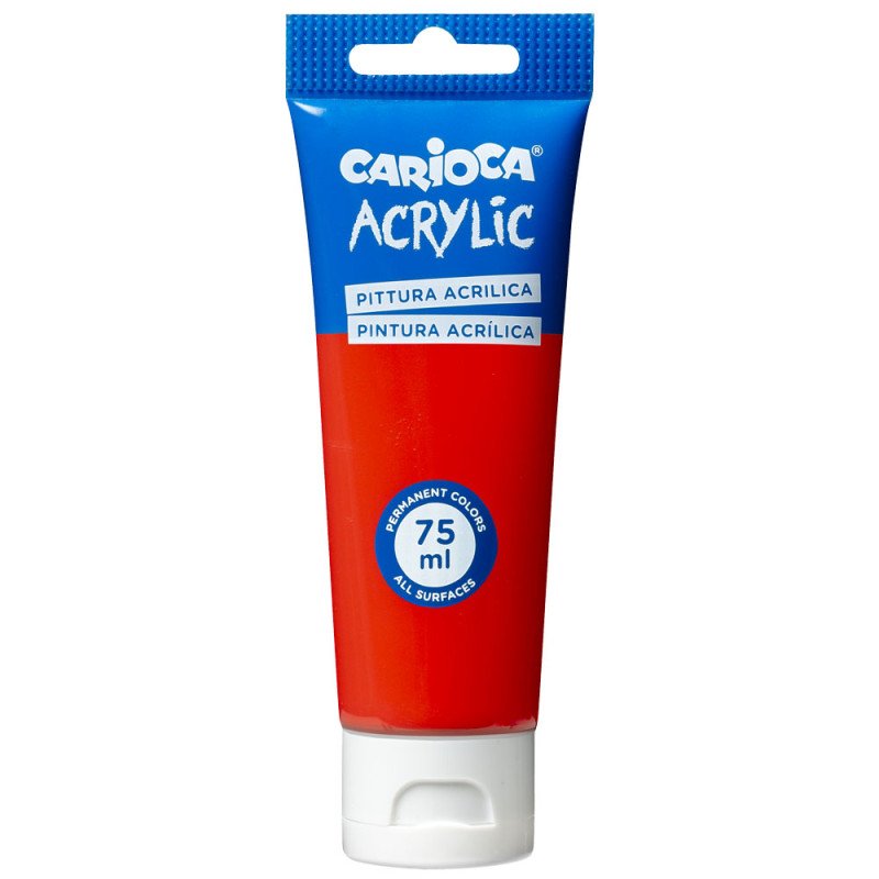69837-1 ΑΚΡΥΛΙΚΑ CARIOCA 75ML VERMILLION RED - Image 1
