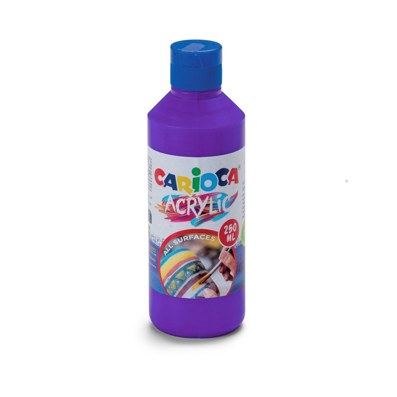 69849-1 ΑΚΡΥΛΙΚΑ CARIOCA 250ML VIOLET - Image 1