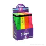 ΜΟΛΥΒΙ ΜΕ ΓΟΜΑ FLUO ΧΡΩΜΑΤΑ (ΣΥΣK-144ΤΕΜ)