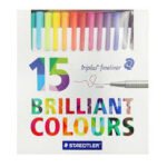 ΣΕΤ ΜΑΡΚΑΔΟΡΟΙ ΤΡΙΓΩΝΟΙ TRIPLUS FINELINER STAEDTLER 334C15 15ΤΕΜ