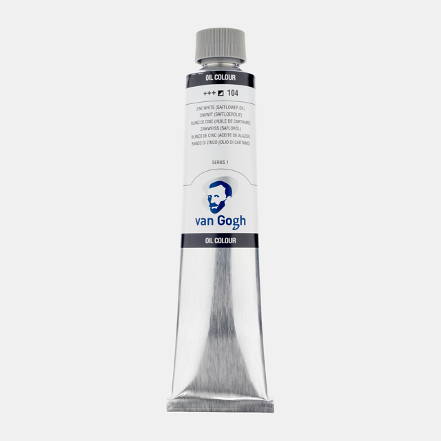 31394 ΛΑΔΙΑ VAN GOGH S1 200ml No.104 Zinc White (Safflower Oil) - Image 1