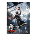 ΤΕΤΡΑΔΙΟ ΣΠΙΡΑΛ "NO PAIN NO GAIN" 17x25/240ΣΕΛ-4 ΘΕΜΑΤΑ (ΣΥΣΚ-6TEM) - Image 3